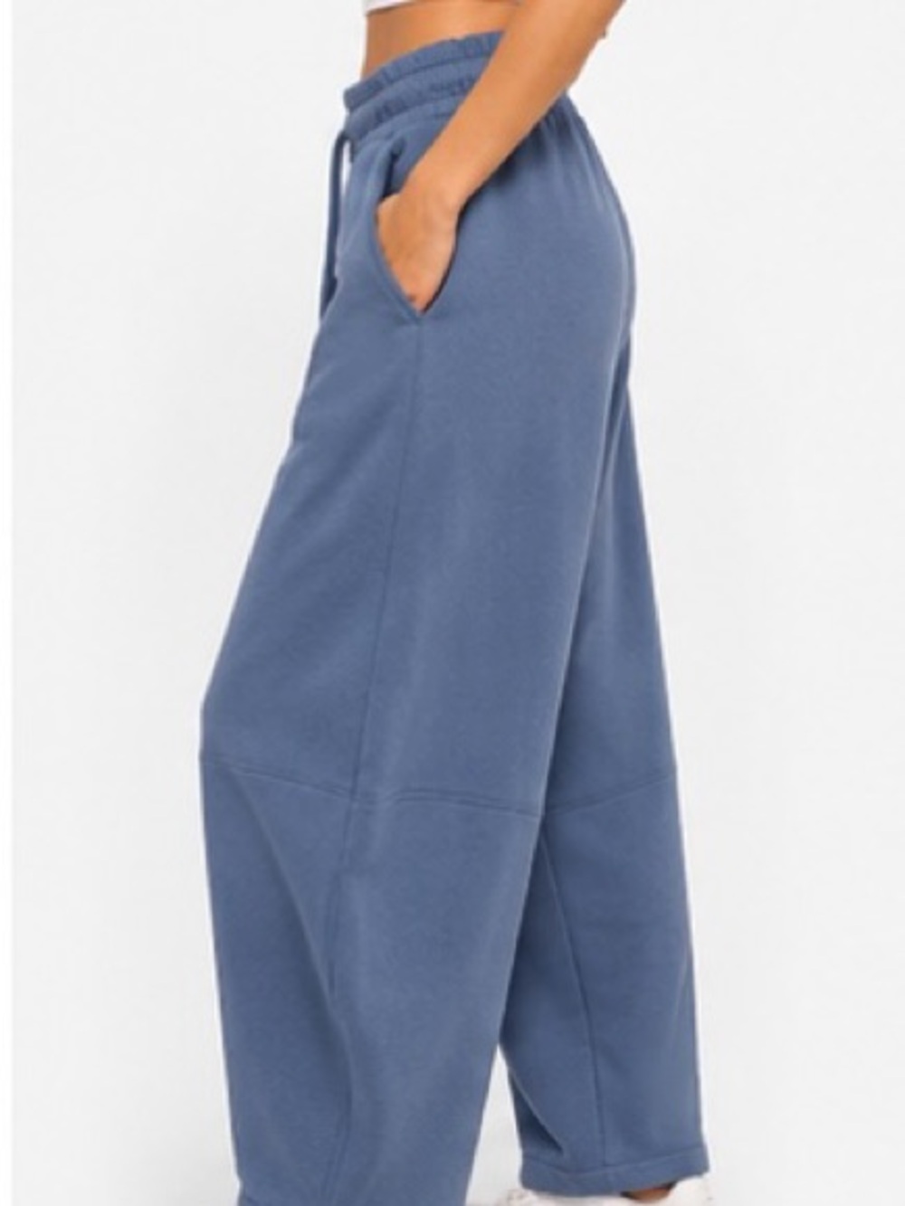 Zenana Outfitters Barrel Leg Drawstring Jogger Sweats NWOT